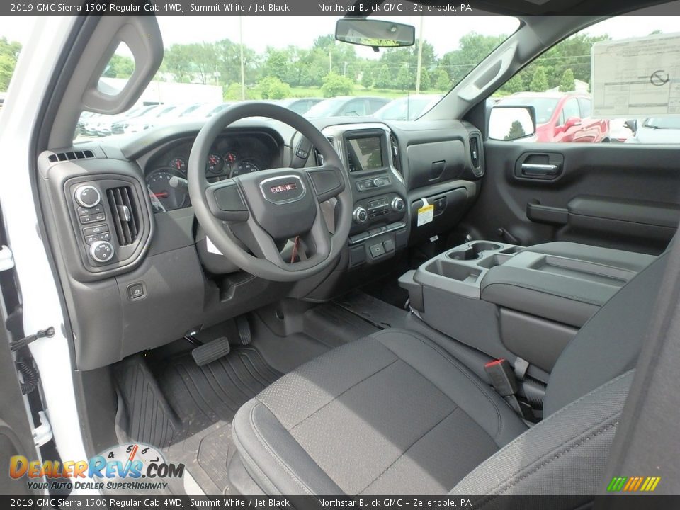 Jet Black Interior - 2019 GMC Sierra 1500 Regular Cab 4WD Photo #15