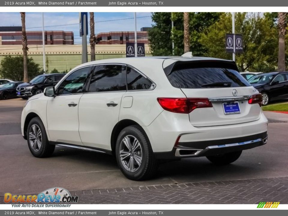 2019 Acura MDX White Diamond Pearl / Parchment Photo #5