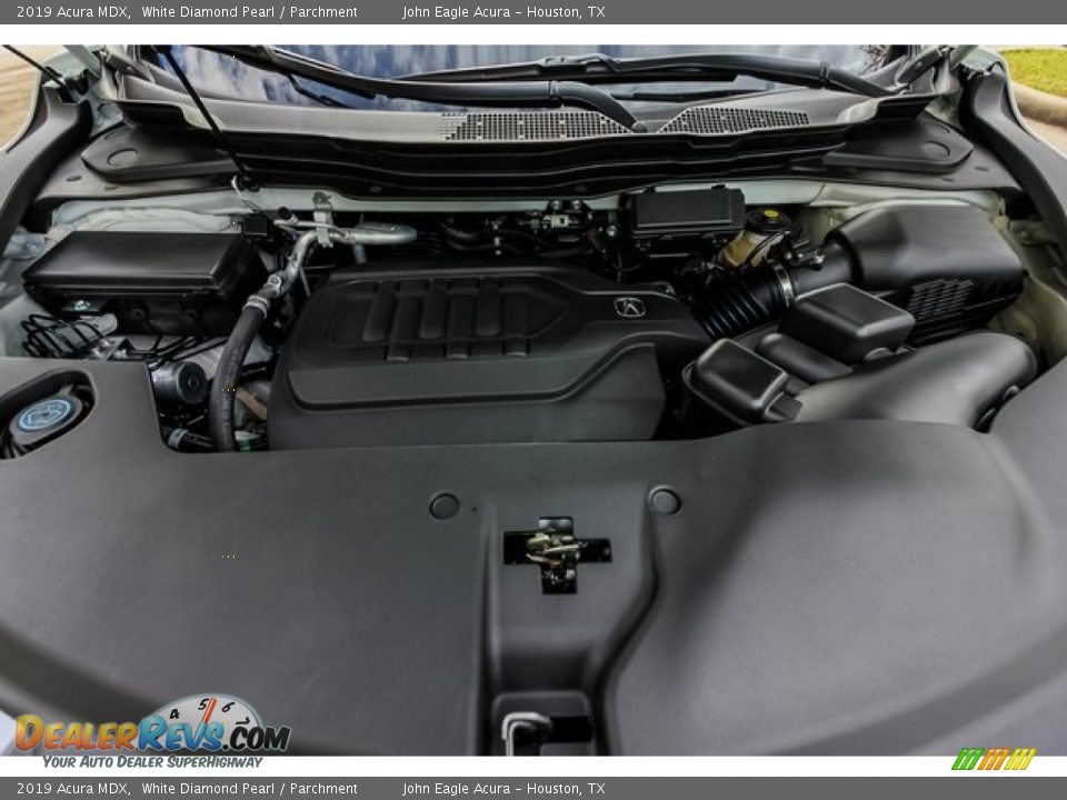 2019 Acura MDX White Diamond Pearl / Parchment Photo #26