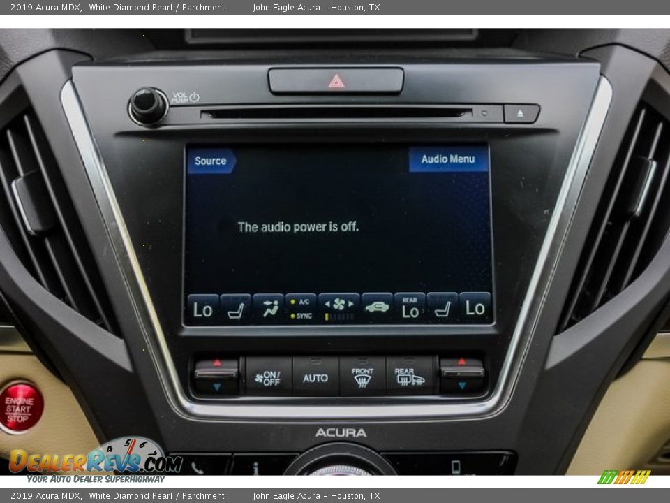 2019 Acura MDX White Diamond Pearl / Parchment Photo #30