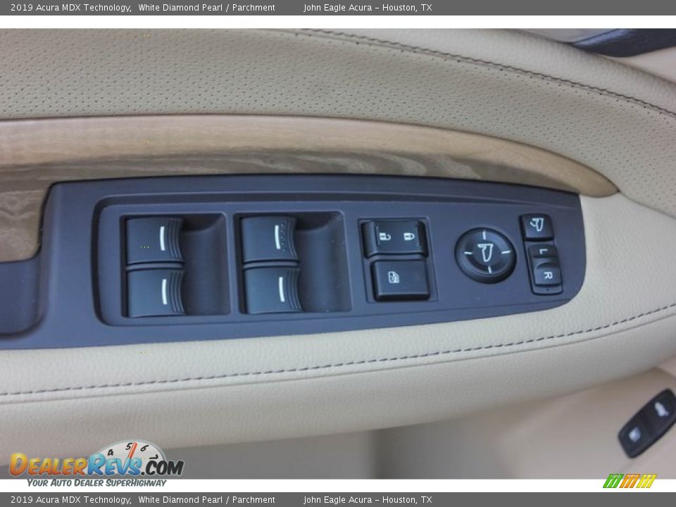 2019 Acura MDX Technology White Diamond Pearl / Parchment Photo #12