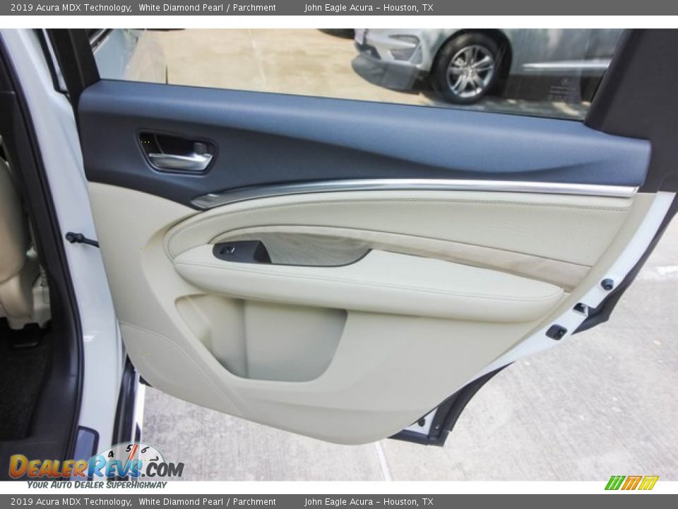 2019 Acura MDX Technology White Diamond Pearl / Parchment Photo #23