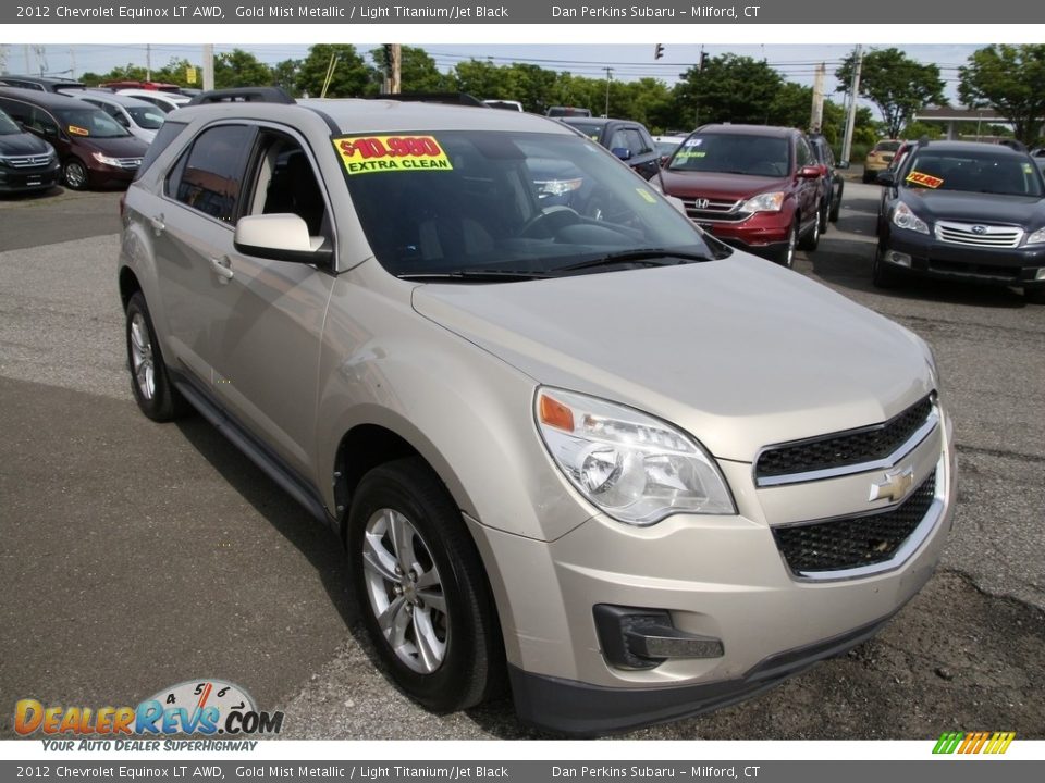 2012 Chevrolet Equinox LT AWD Gold Mist Metallic / Light Titanium/Jet Black Photo #3