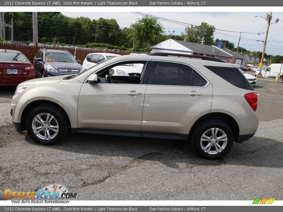 2012 Chevrolet Equinox LT AWD Gold Mist Metallic / Light Titanium/Jet Black Photo #8