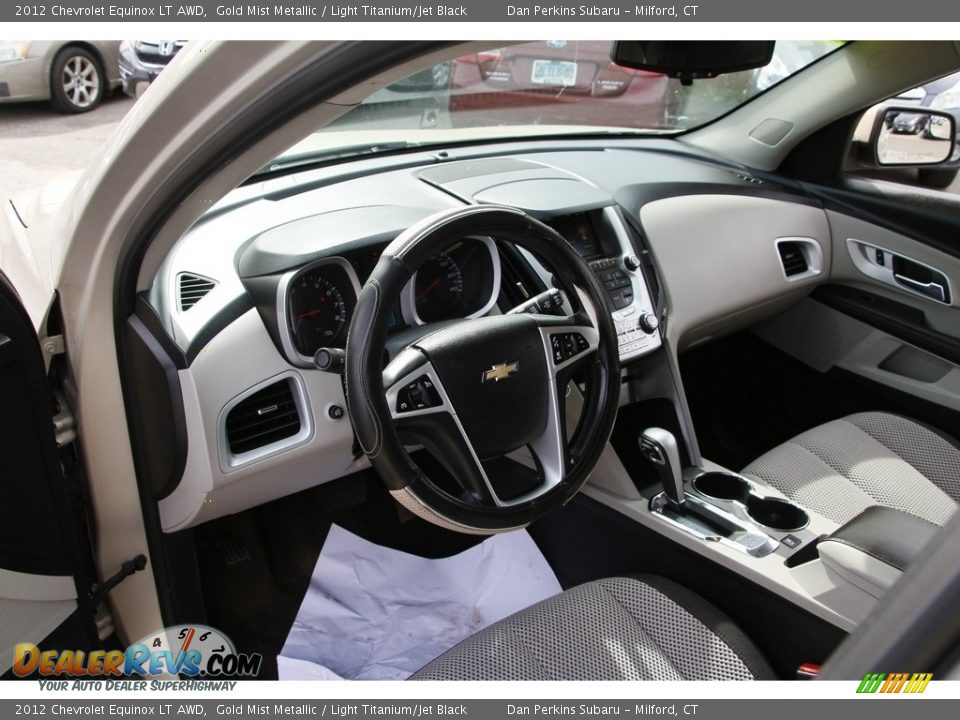 2012 Chevrolet Equinox LT AWD Gold Mist Metallic / Light Titanium/Jet Black Photo #10