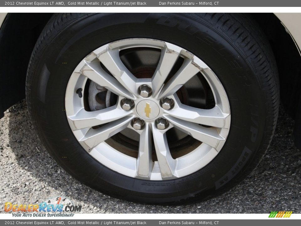 2012 Chevrolet Equinox LT AWD Gold Mist Metallic / Light Titanium/Jet Black Photo #17