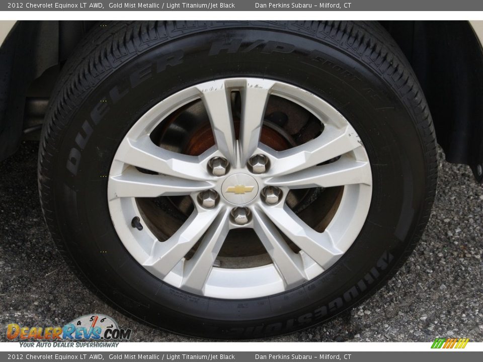 2012 Chevrolet Equinox LT AWD Gold Mist Metallic / Light Titanium/Jet Black Photo #19