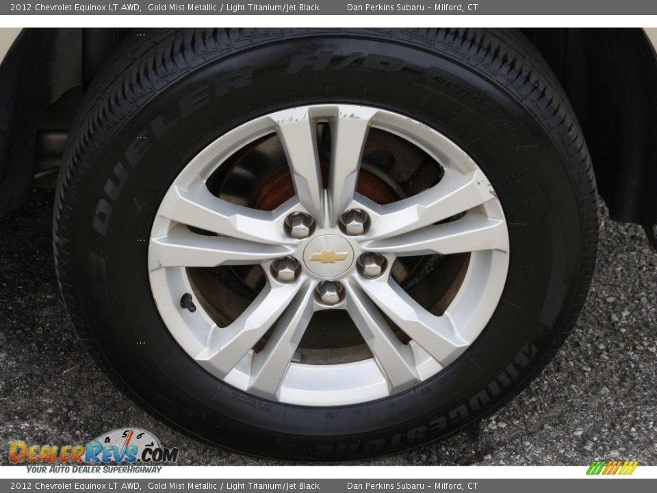 2012 Chevrolet Equinox LT AWD Gold Mist Metallic / Light Titanium/Jet Black Photo #20