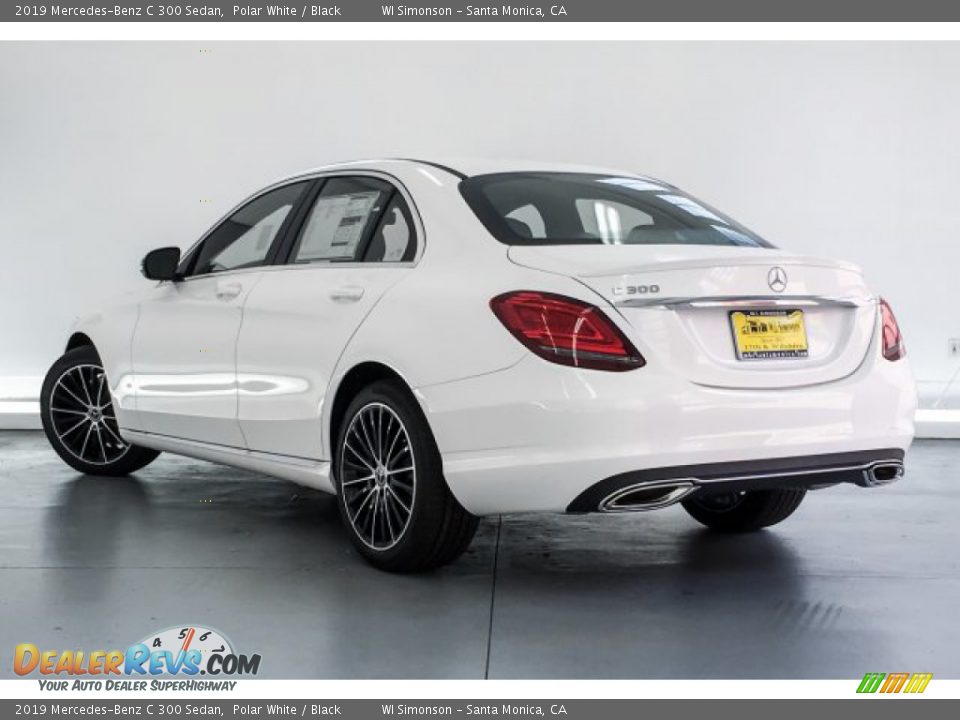 2019 Mercedes-Benz C 300 Sedan Polar White / Black Photo #2