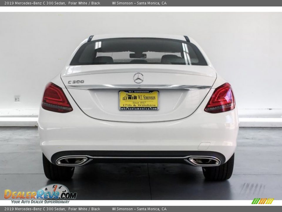 2019 Mercedes-Benz C 300 Sedan Polar White / Black Photo #3
