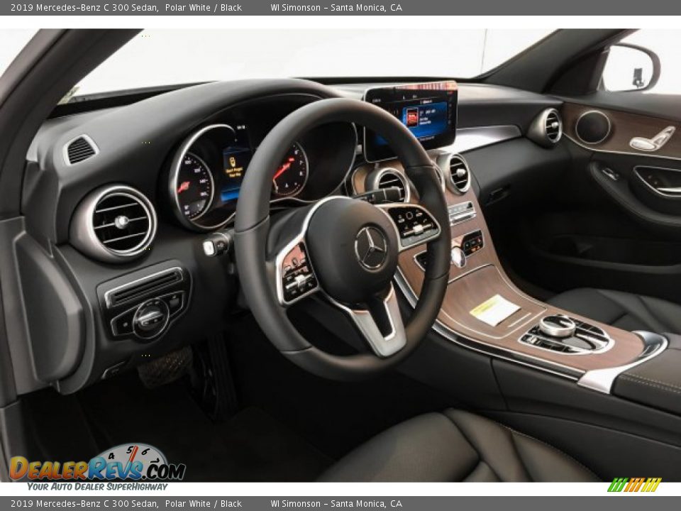 2019 Mercedes-Benz C 300 Sedan Polar White / Black Photo #4