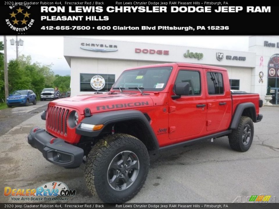 2020 Jeep Gladiator Rubicon 4x4 Firecracker Red / Black Photo #1