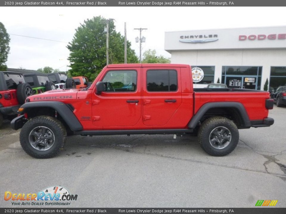 2020 Jeep Gladiator Rubicon 4x4 Firecracker Red / Black Photo #2