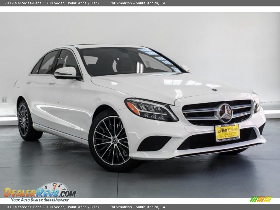 2019 Mercedes-Benz C 300 Sedan Polar White / Black Photo #12