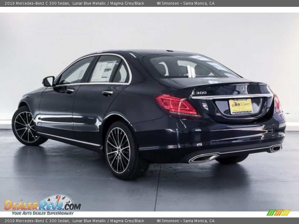 2019 Mercedes-Benz C 300 Sedan Lunar Blue Metallic / Magma Grey/Black Photo #2