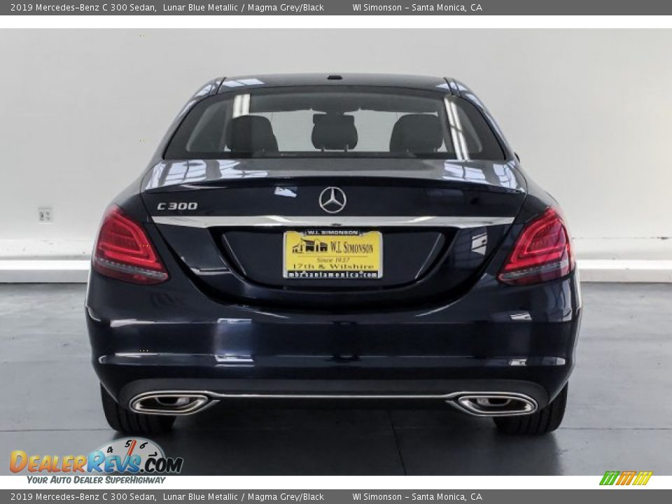 2019 Mercedes-Benz C 300 Sedan Lunar Blue Metallic / Magma Grey/Black Photo #3