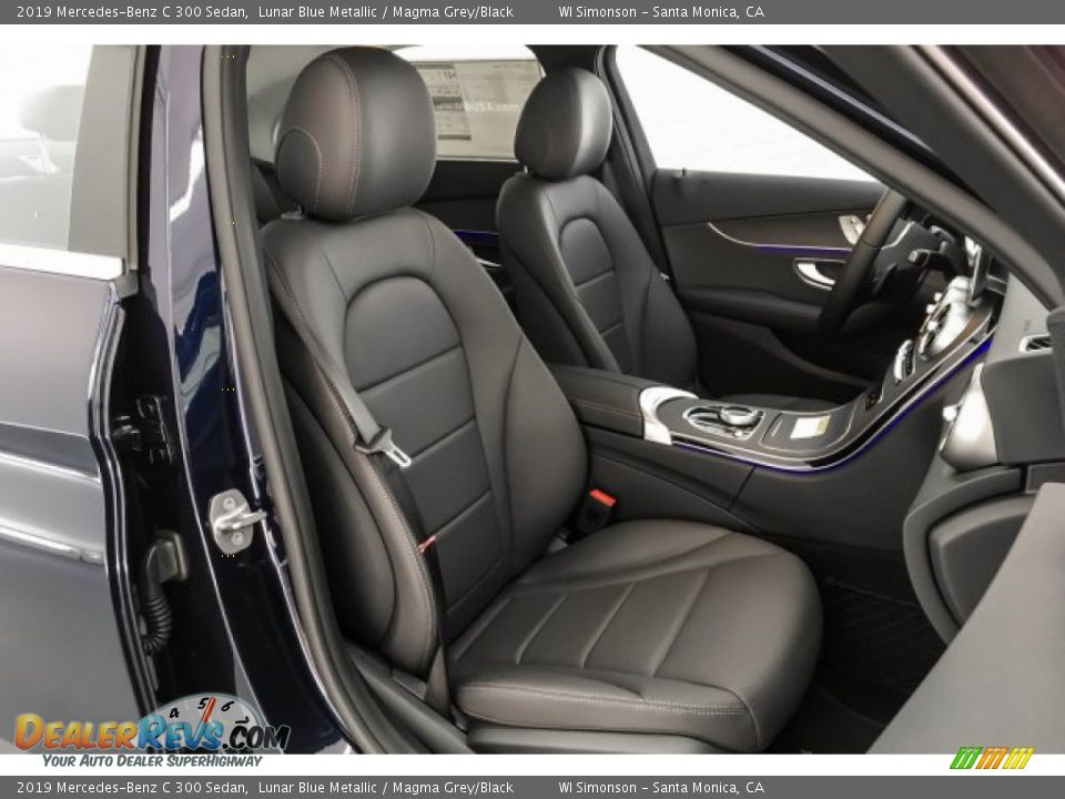 2019 Mercedes-Benz C 300 Sedan Lunar Blue Metallic / Magma Grey/Black Photo #5