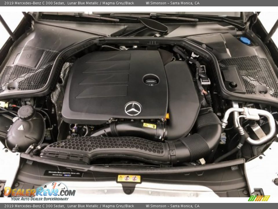 2019 Mercedes-Benz C 300 Sedan Lunar Blue Metallic / Magma Grey/Black Photo #8