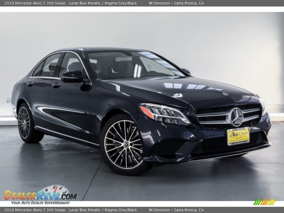 2019 Mercedes-Benz C 300 Sedan Lunar Blue Metallic / Magma Grey/Black Photo #12