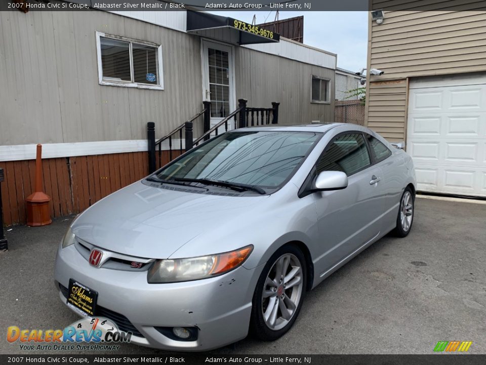 2007 Honda Civic Si Coupe Alabaster Silver Metallic / Black Photo #1