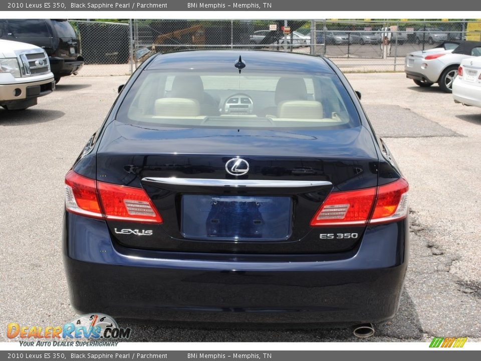 2010 Lexus ES 350 Black Sapphire Pearl / Parchment Photo #4