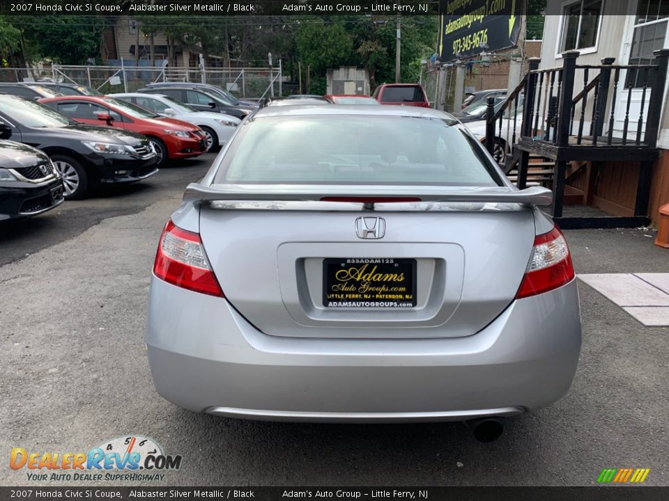 2007 Honda Civic Si Coupe Alabaster Silver Metallic / Black Photo #5