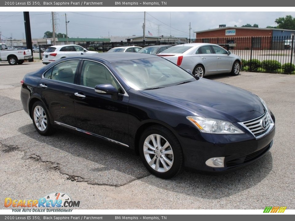 2010 Lexus ES 350 Black Sapphire Pearl / Parchment Photo #7