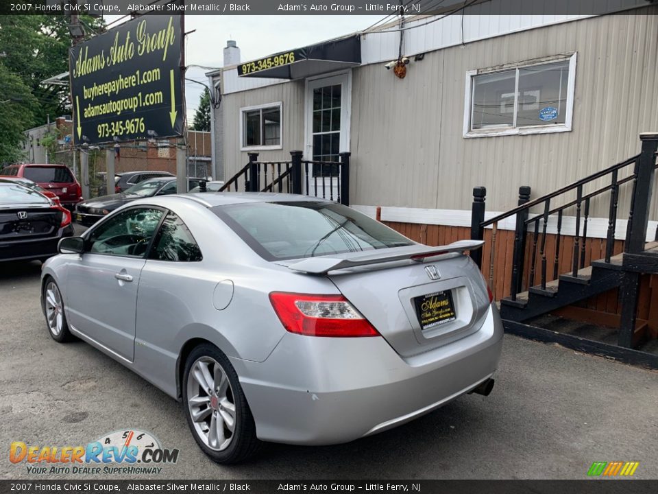 2007 Honda Civic Si Coupe Alabaster Silver Metallic / Black Photo #6