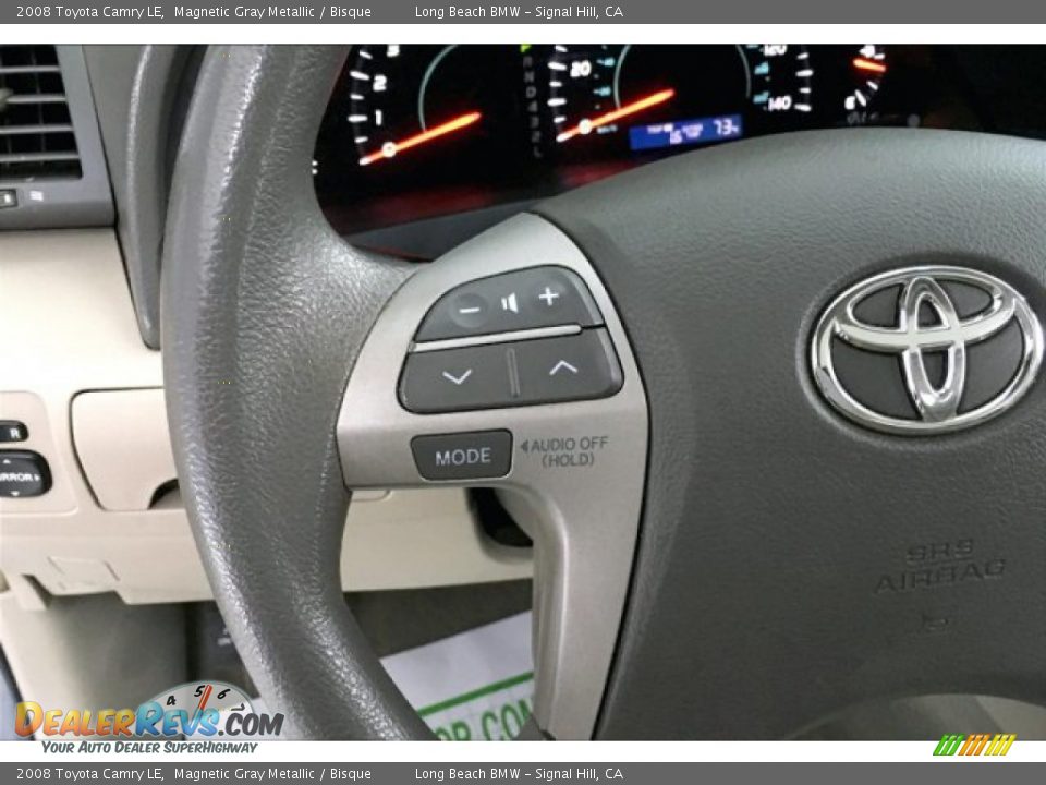 2008 Toyota Camry LE Magnetic Gray Metallic / Bisque Photo #13