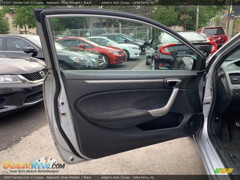 2007 Honda Civic Si Coupe Alabaster Silver Metallic / Black Photo #11