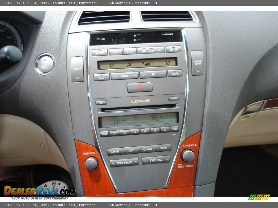 2010 Lexus ES 350 Black Sapphire Pearl / Parchment Photo #15