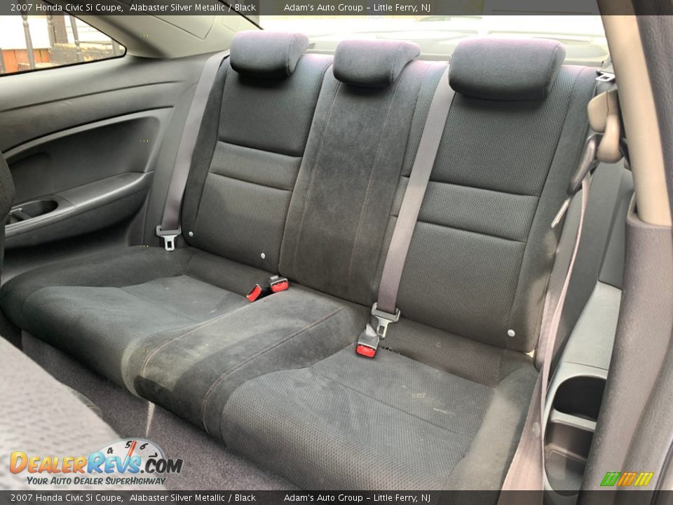 2007 Honda Civic Si Coupe Alabaster Silver Metallic / Black Photo #13