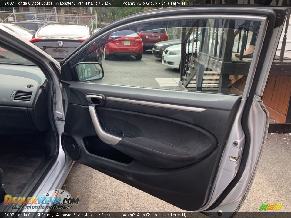 2007 Honda Civic Si Coupe Alabaster Silver Metallic / Black Photo #15