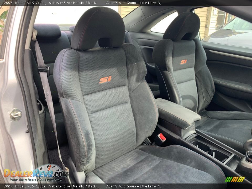 2007 Honda Civic Si Coupe Alabaster Silver Metallic / Black Photo #16