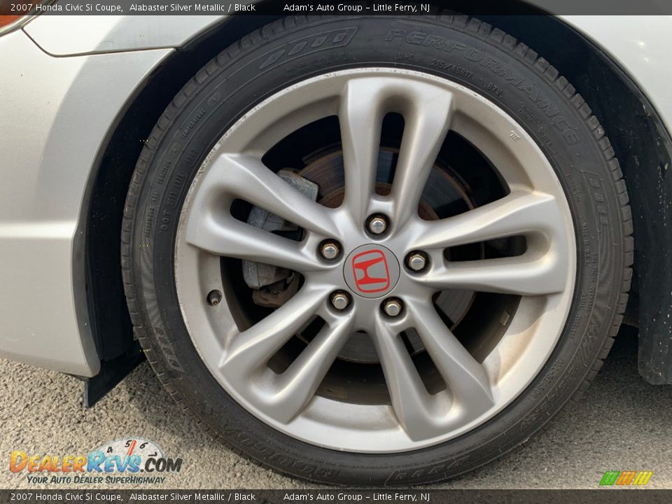 2007 Honda Civic Si Coupe Alabaster Silver Metallic / Black Photo #18