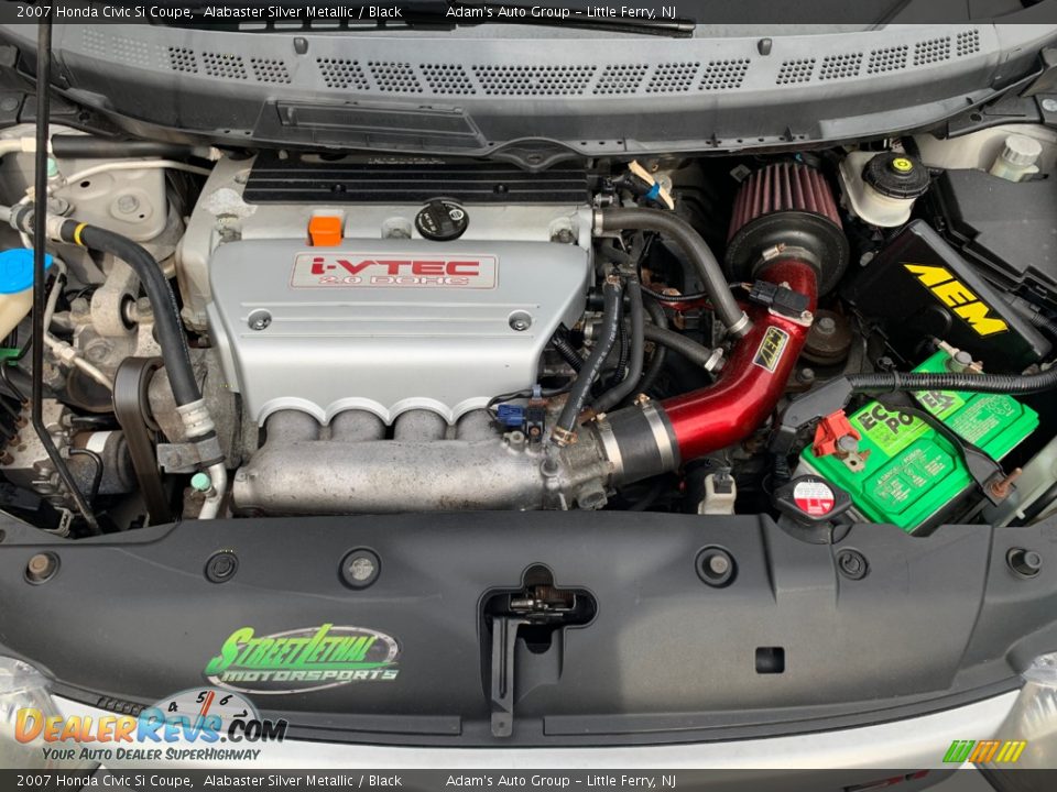 2007 Honda Civic Si Coupe Alabaster Silver Metallic / Black Photo #19