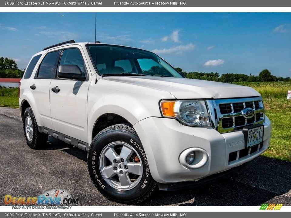 2009 Ford Escape XLT V6 4WD Oxford White / Camel Photo #1