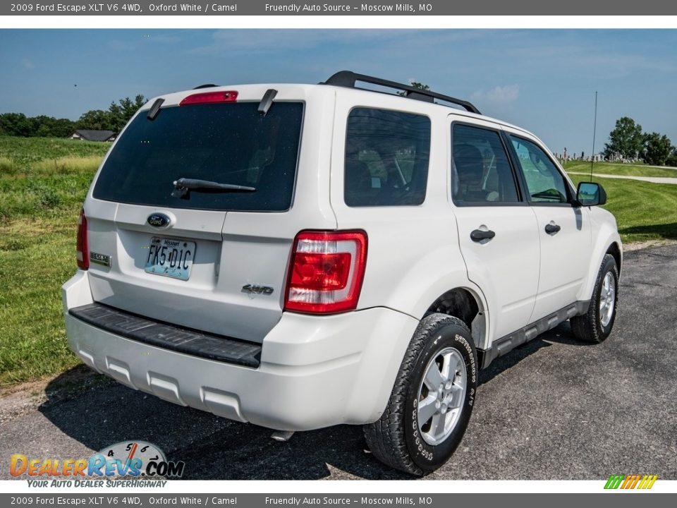 2009 Ford Escape XLT V6 4WD Oxford White / Camel Photo #4