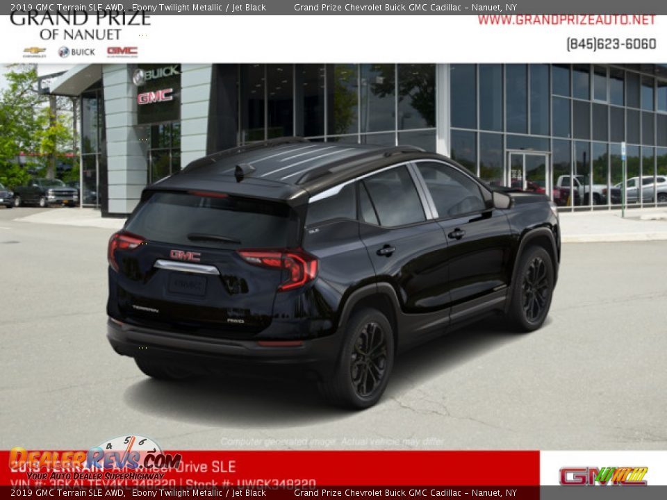 2019 GMC Terrain SLE AWD Ebony Twilight Metallic / Jet Black Photo #3