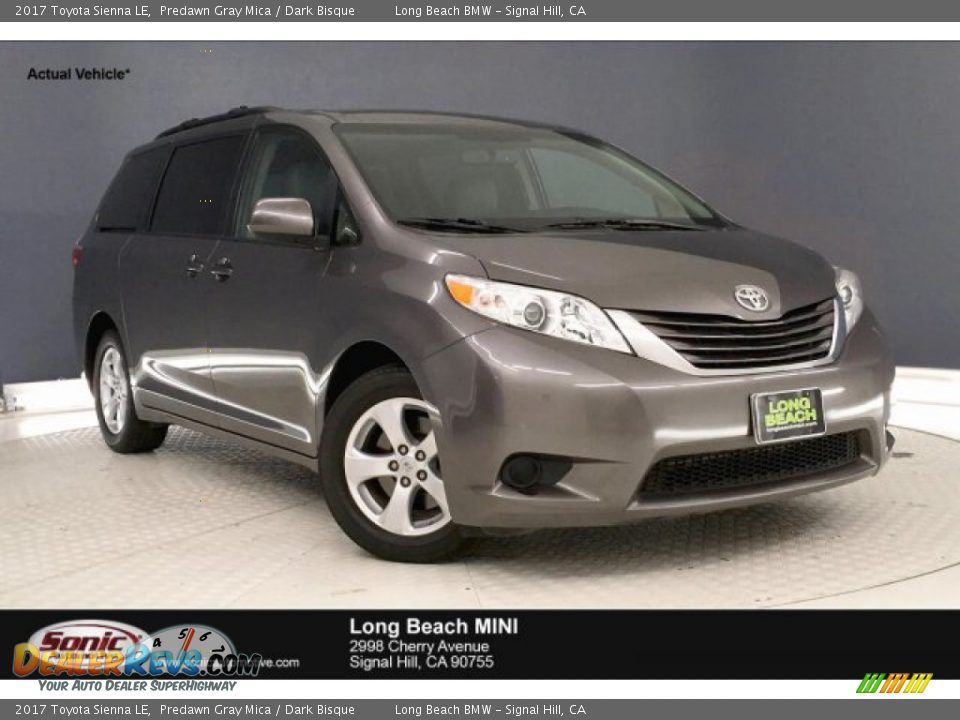 2017 Toyota Sienna LE Predawn Gray Mica / Dark Bisque Photo #1