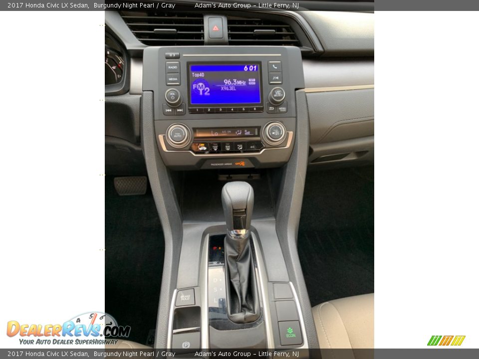 2017 Honda Civic LX Sedan Burgundy Night Pearl / Gray Photo #14