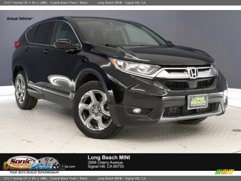2017 Honda CR-V EX-L AWD Crystal Black Pearl / Black Photo #1
