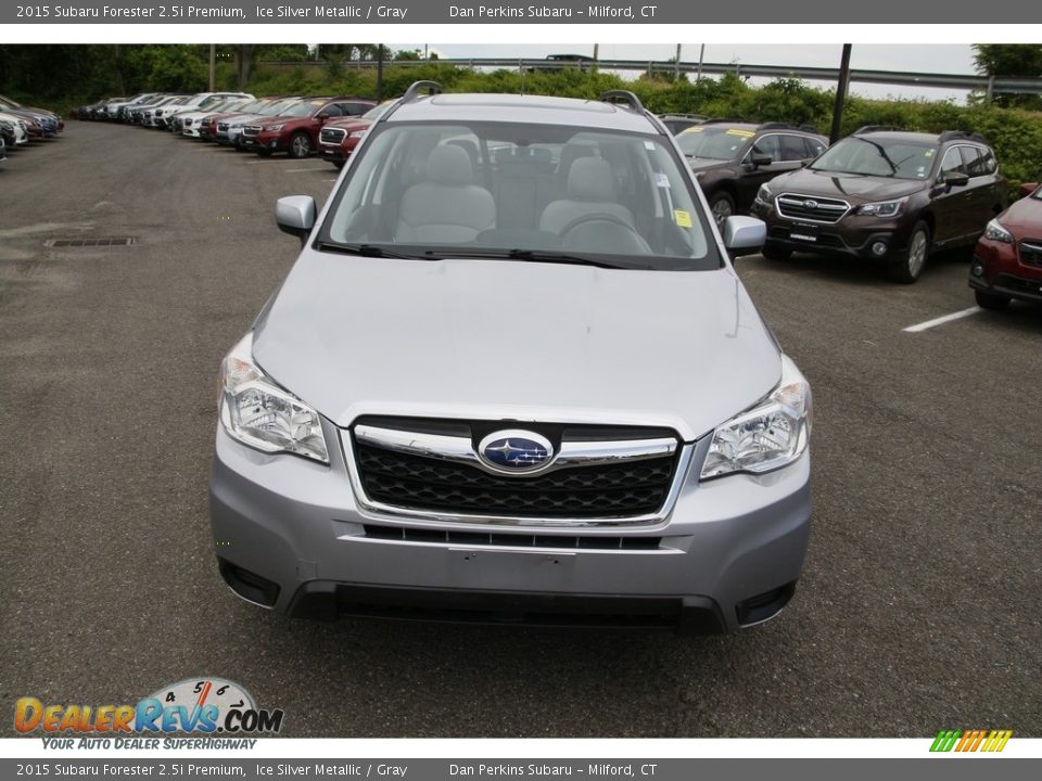 2015 Subaru Forester 2.5i Premium Ice Silver Metallic / Gray Photo #2