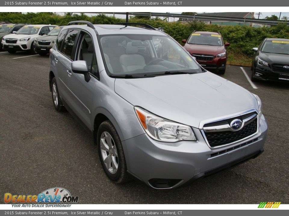 2015 Subaru Forester 2.5i Premium Ice Silver Metallic / Gray Photo #3