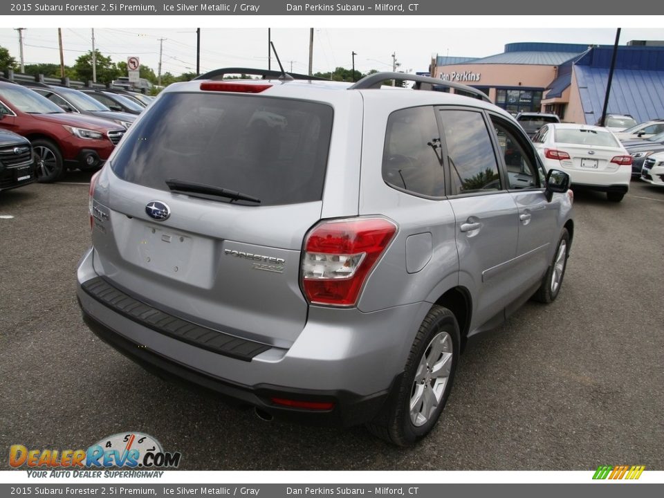 2015 Subaru Forester 2.5i Premium Ice Silver Metallic / Gray Photo #5