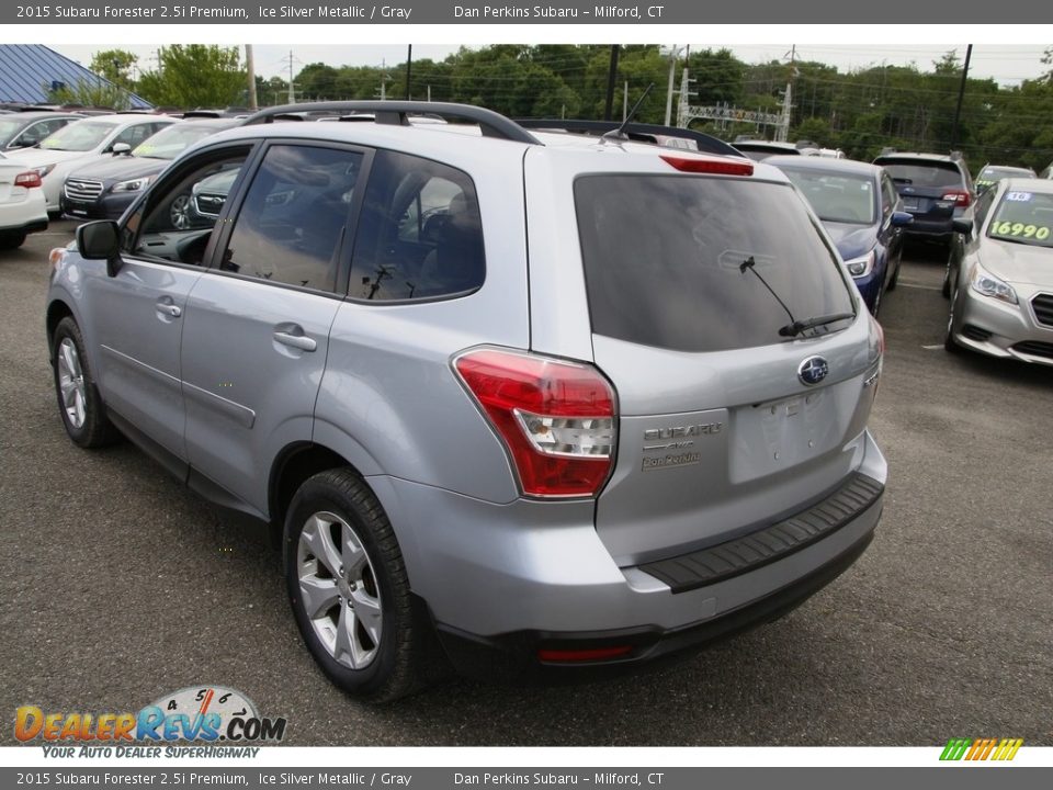 2015 Subaru Forester 2.5i Premium Ice Silver Metallic / Gray Photo #7