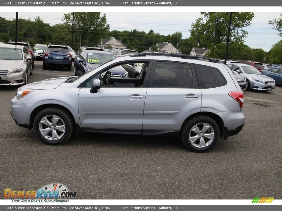 2015 Subaru Forester 2.5i Premium Ice Silver Metallic / Gray Photo #8