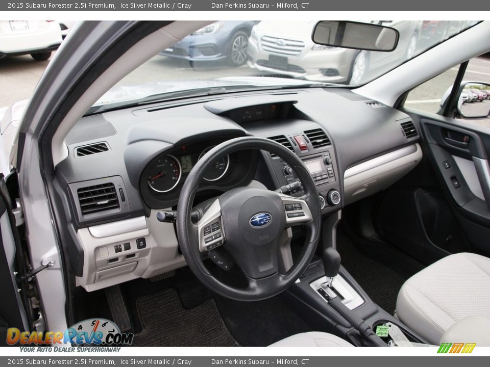 2015 Subaru Forester 2.5i Premium Ice Silver Metallic / Gray Photo #10