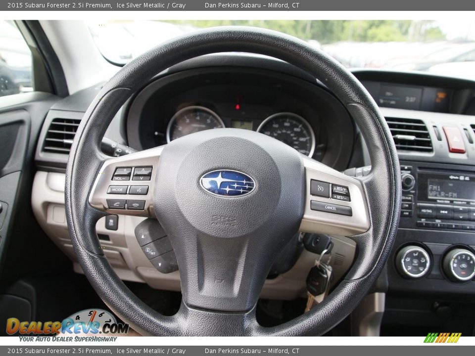2015 Subaru Forester 2.5i Premium Ice Silver Metallic / Gray Photo #19