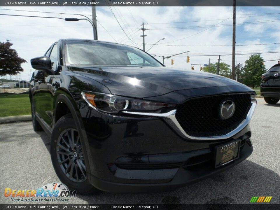 2019 Mazda CX-5 Touring AWD Jet Black Mica / Black Photo #1